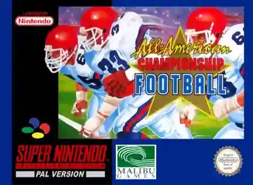All-American Championship Football (Europe)-Super Nintendo